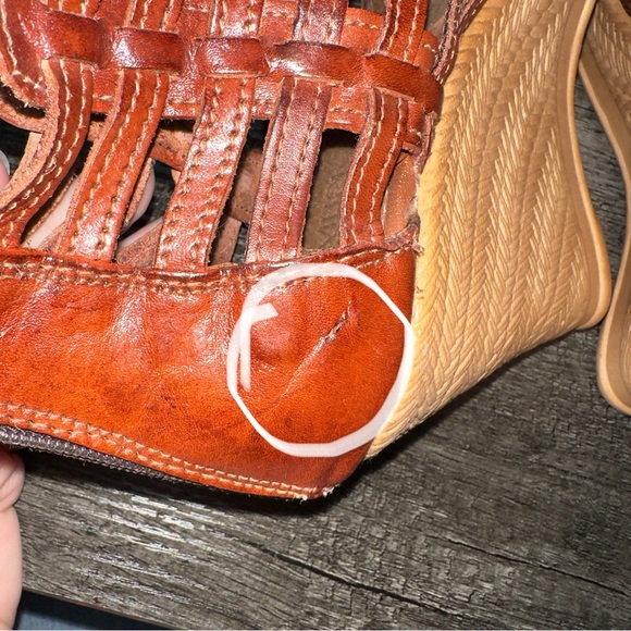 Raramuri Woven Brown Wedge Sandal (5)*Read Description* - Picture 13 of 15